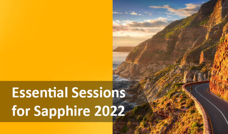 Essential Sessions for Sapphire 2022